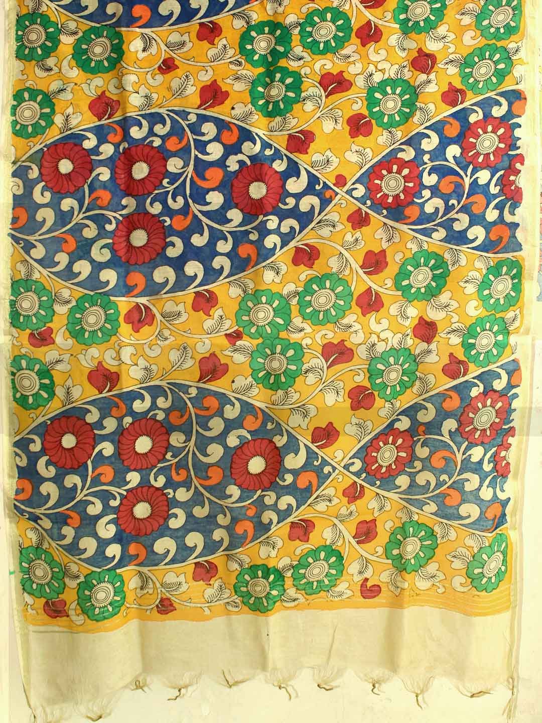multicolour-chanderi-srikalahasti-kalamkari-dupatta multicolour-chanderi-srikalahasti-kalamkari-dupatta