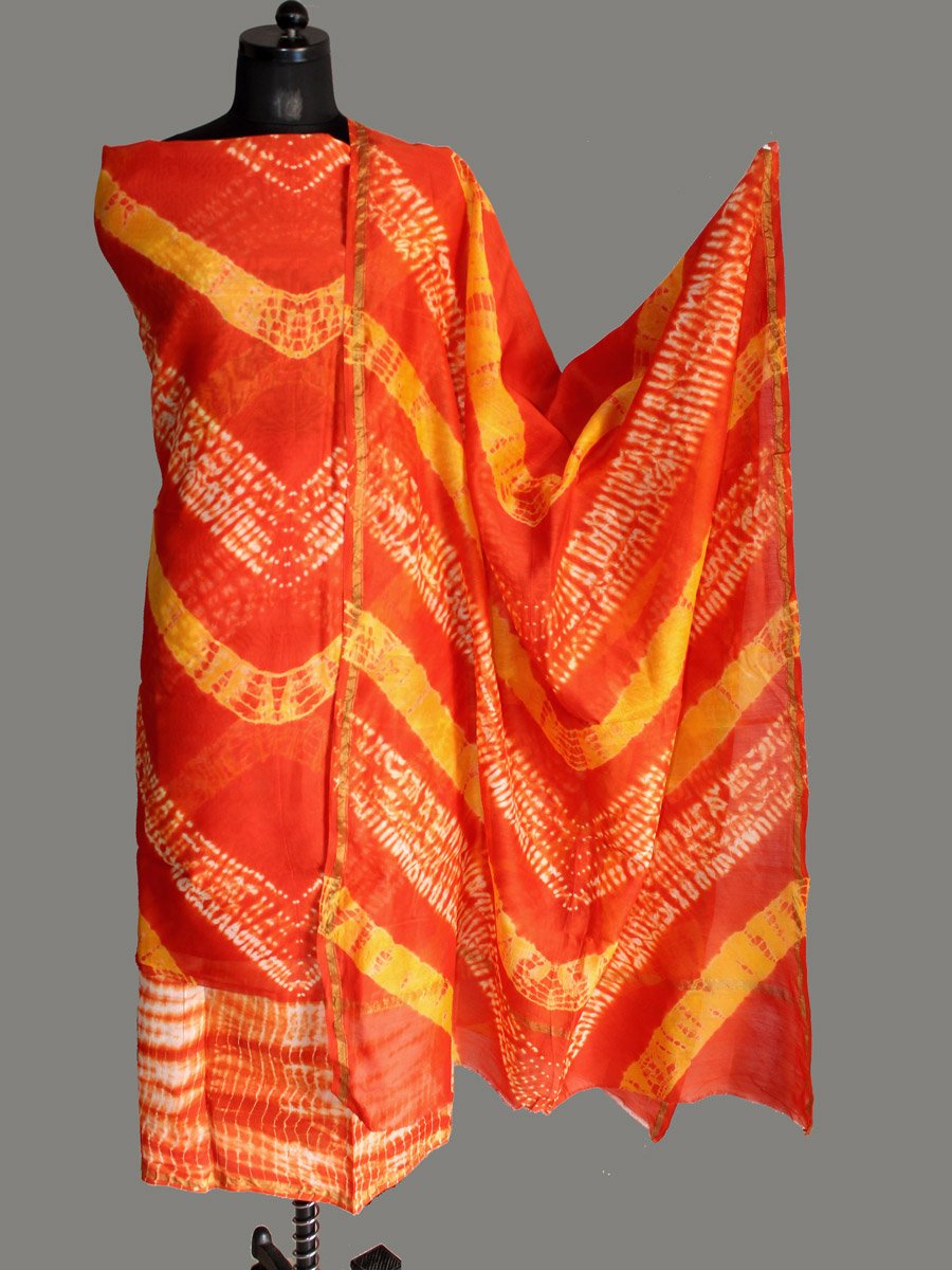 orange-and-yellow-shibori-chanderi-dress-material orange-and-yellow-shibori-chanderi-dress-material