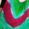pink-and-green-polysilk-bandhani-duppata