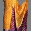 purple-and-yellow-shibori-chanderi-dress-material at Shilphaat.com