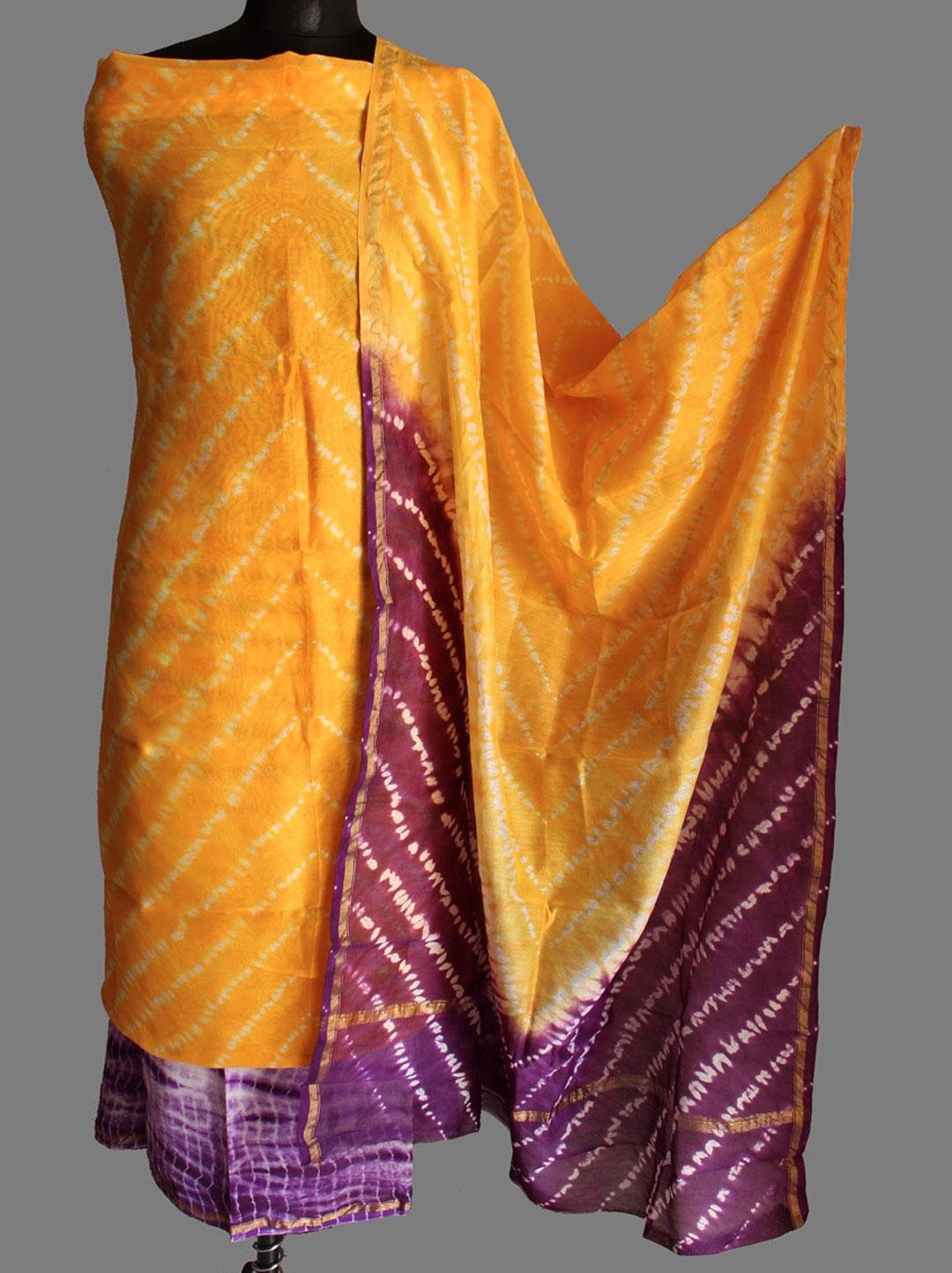 purple-and-yellow-shibori-chanderi-dress-materialjpg purple-and-yellow-shibori-chanderi-dress-material at Shilphaat.com