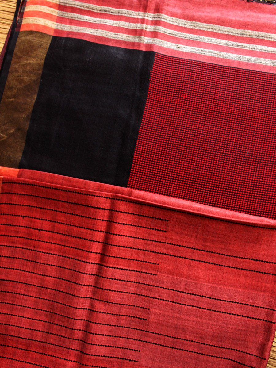 red-and-black-bhagalpuri-silk-cotton-saree red-and-black-bhagalpuri-silk-cotton-saree