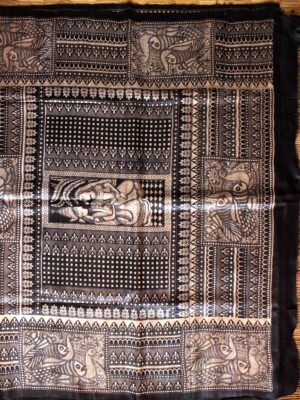 red-and-black-bhagalpuri-tasar-silk-saree