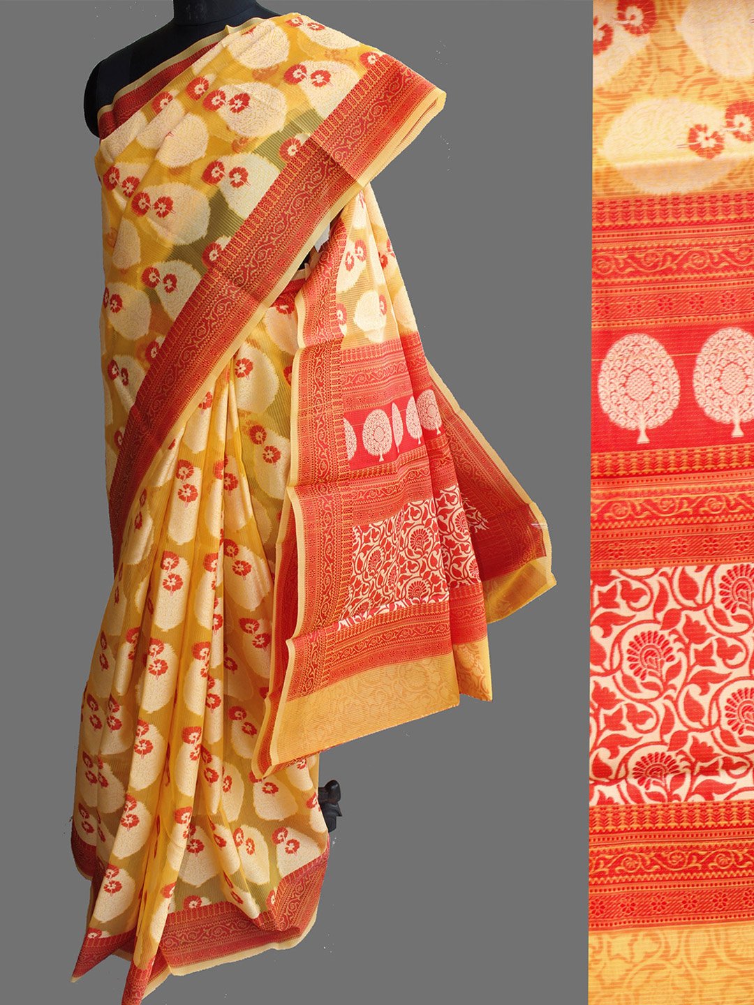 red-yellow-banarasi-sari red-yellow-banarasi-sari