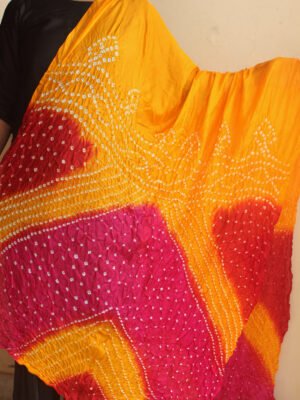 red,-yellow,-magenta-polysilk-bandhani-dupatta