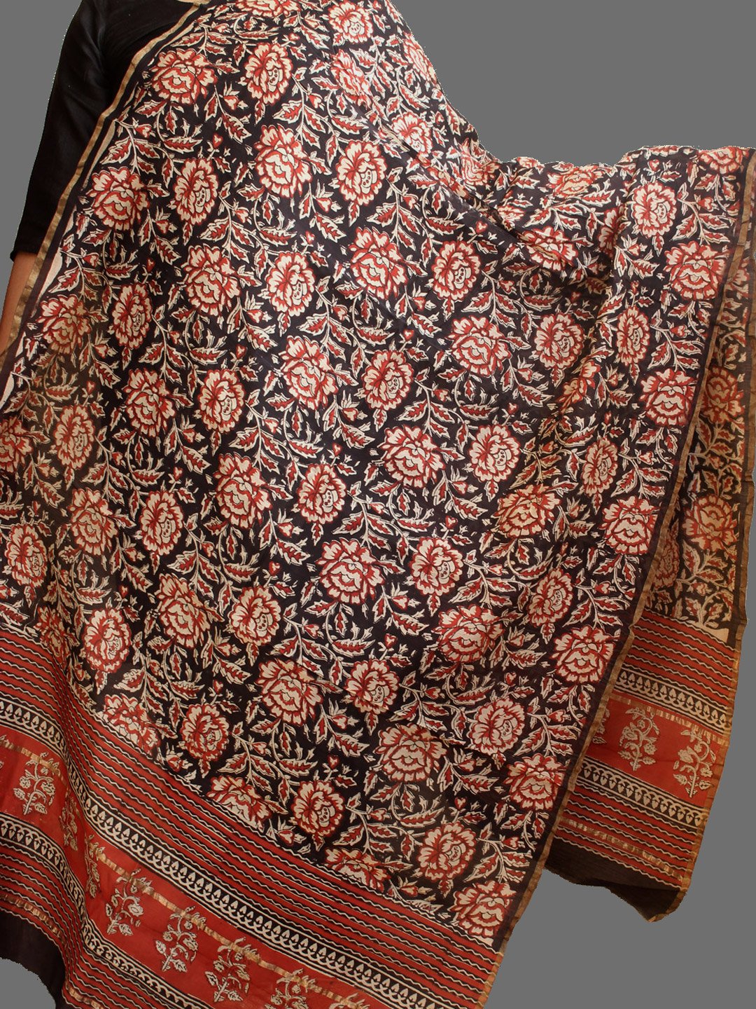 roses-bagru-block-printed-chanderi-dupatta roses-bagru-block-printed-chanderi-dupatta