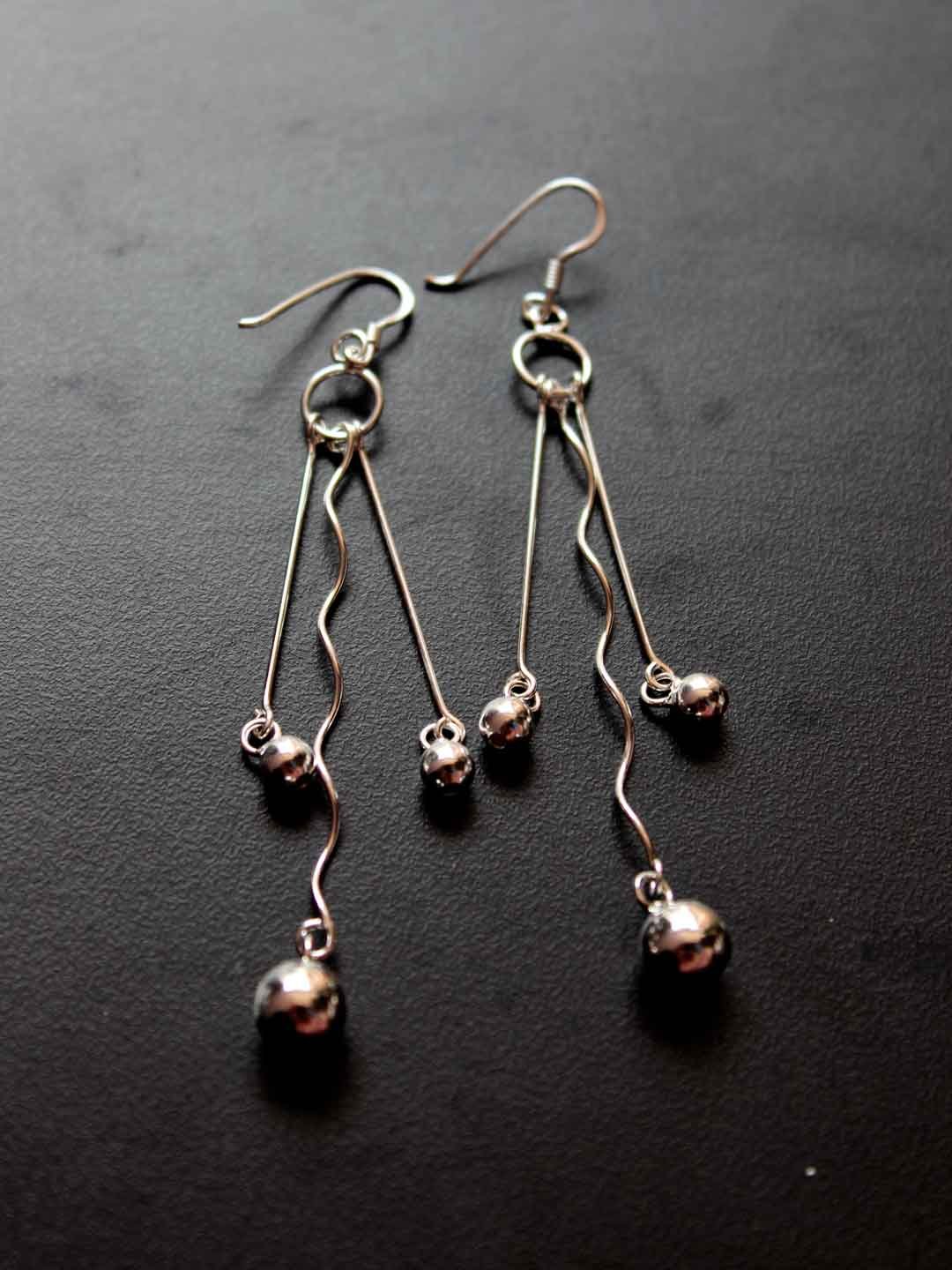 three-line-pure-silver-dangle-earrings three-line-pure-silver-dangle-earrings