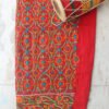 white-blue-yellow-phulkari-red-salwar-fabric at Shilphaat
