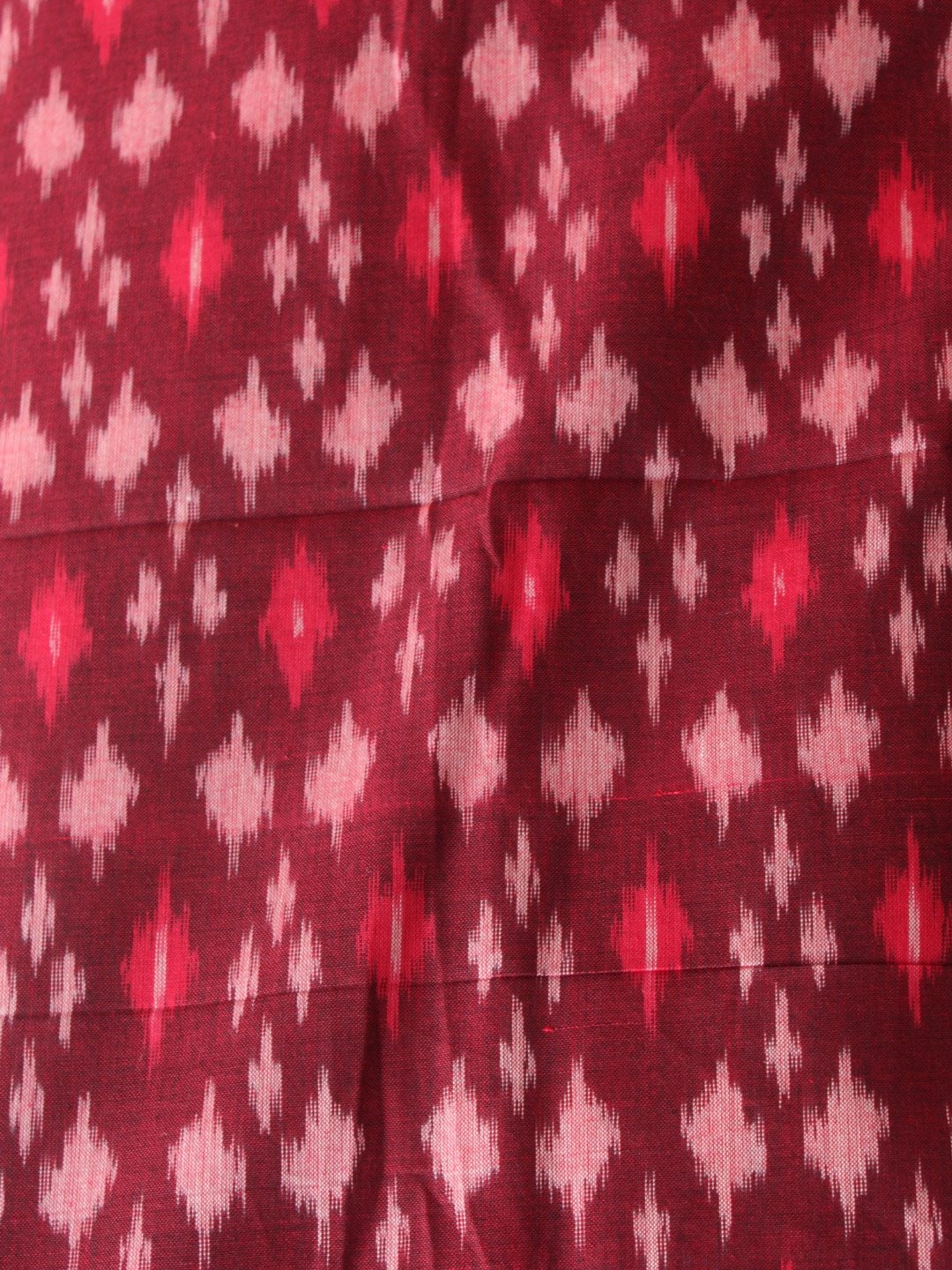 wine-red-soft-cotton-ikkat-precut-fabric