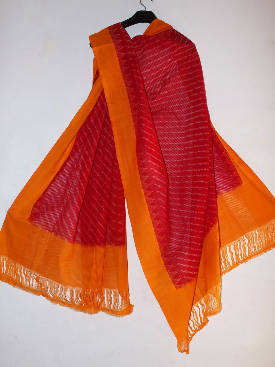 yellow-border-red-missing-thread-ikat-dupattajpg