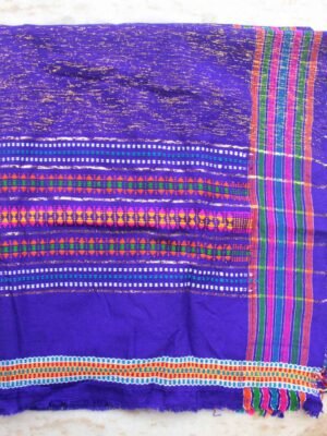 Blue-and-golden-limbdi-pure-wool-shawl