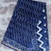 Dabu-indigo-block-printed-chanderi-saree shilphaat