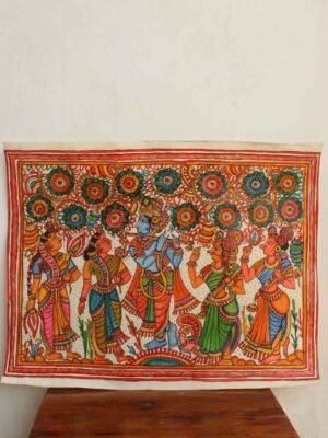 Krishna-Raasleela-tholu-bommalata-painting