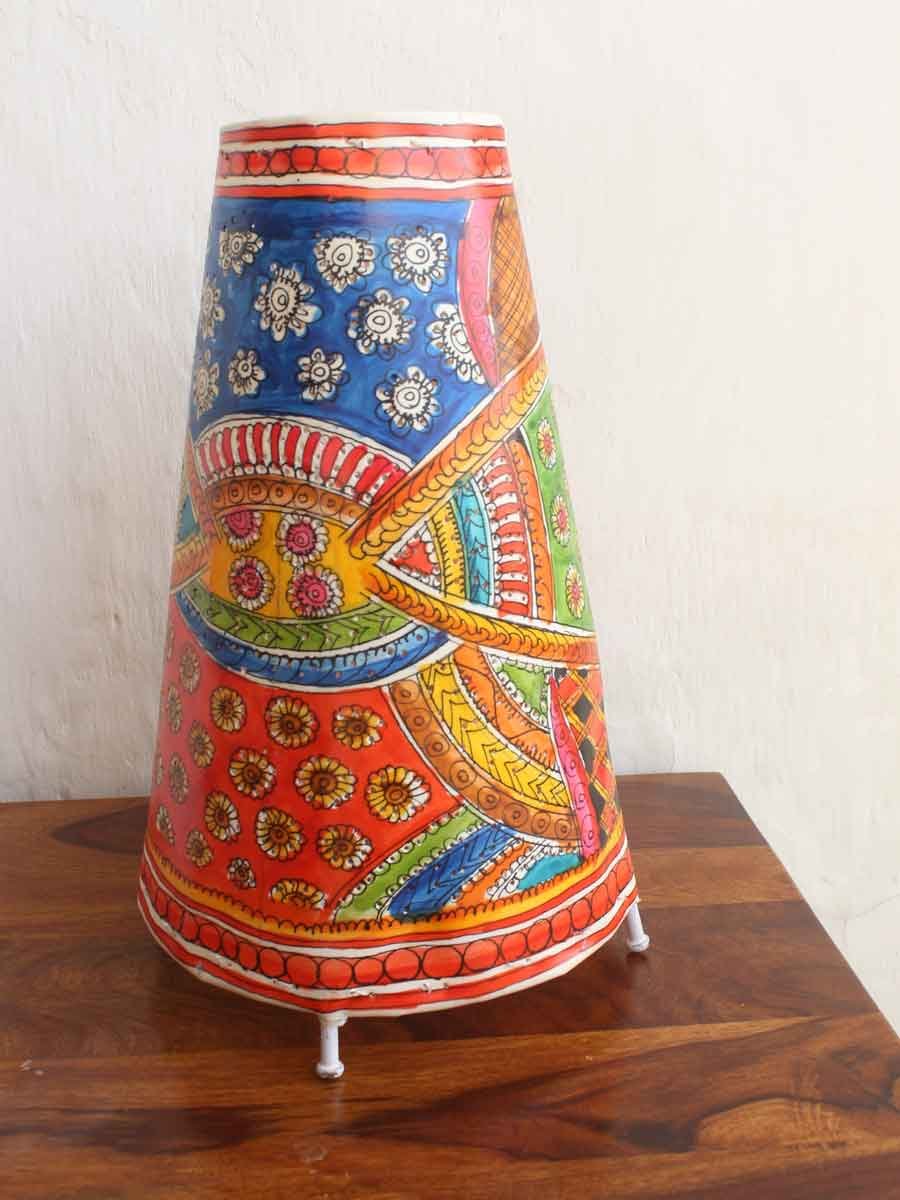 Abstract-painted-tholu-bommalata-leather-long-living-room-lamp Abstract-painted-tholu-bommalata-leather-long-living-room-lamp