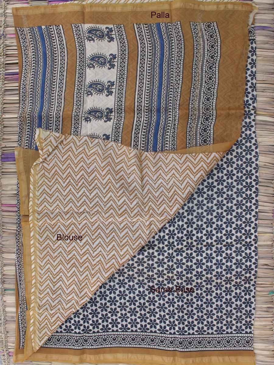 Bagru-block-printed-chanderi-sari Bagru-block-printed-chanderi-sari