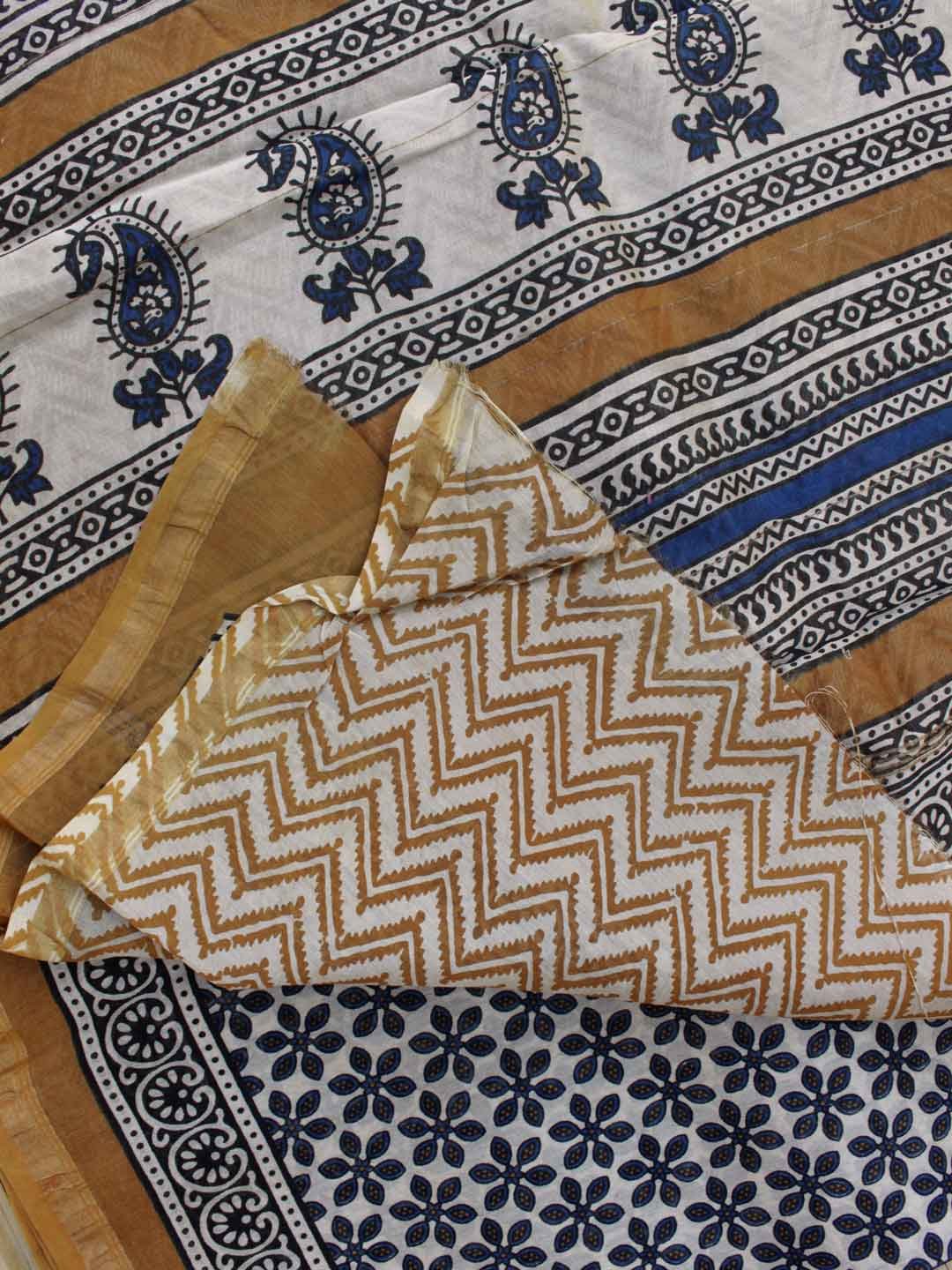 Bagru-block-printed-silk-cotton-saree Bagru-block-printed-silk-cotton-saree
