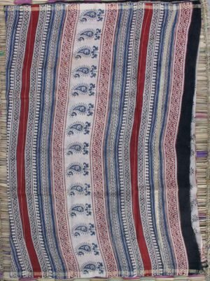 Red-and-off-white-bagru-printed-silk-cotton-saree