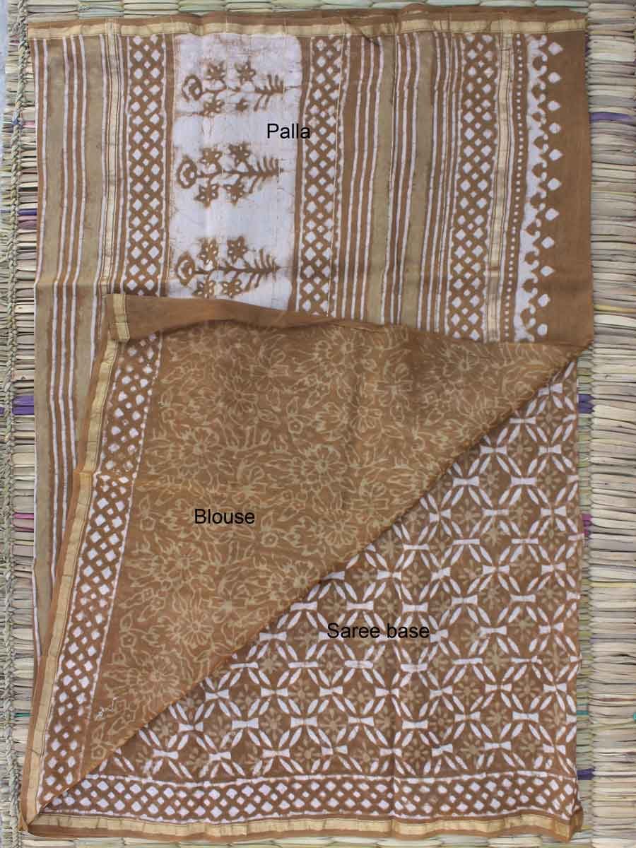 caramel-brown-bagru-printed-chanderi-sari caramel-brown-bagru-printed-chanderi-sari