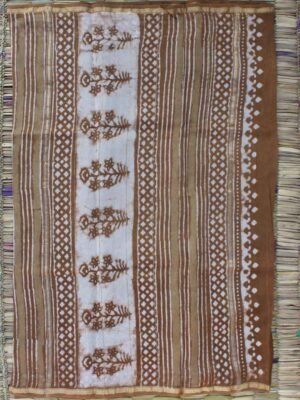 caramel-brown-bagru-printed-silk-cotton-saree