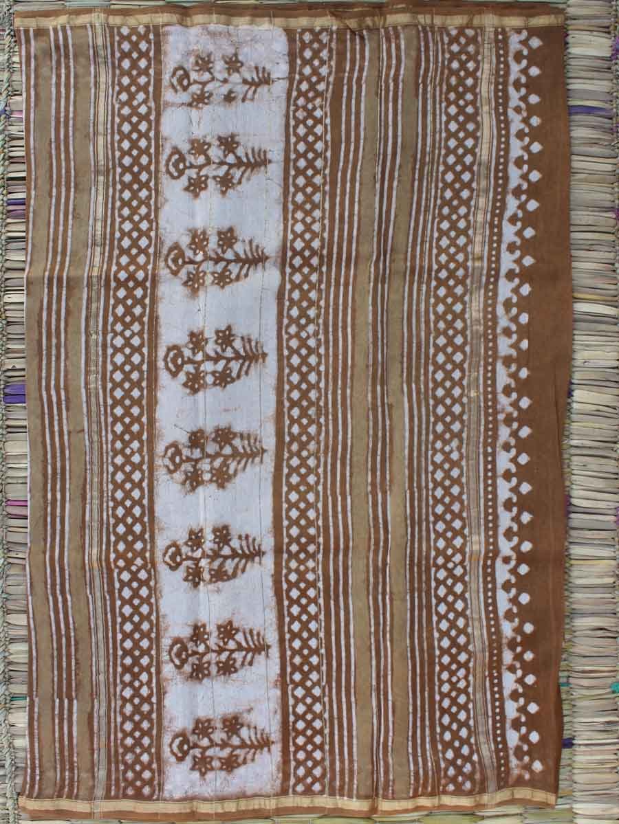 caramel-brown-bagru-printed-silk-cotton-saree caramel-brown-bagru-printed-silk-cotton-saree