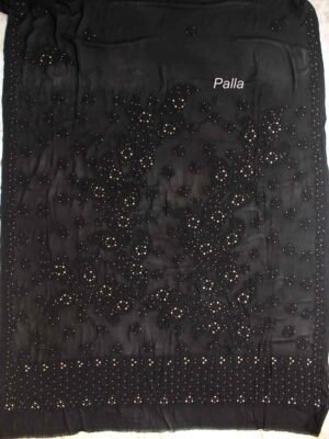 Black-mukesh-chikankari-embroidered-sari
