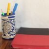 Blue,-white-Tholu-bommlata-Pen-holder