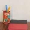 Butterfly-painted-tholu-bommlata-Pen-holder