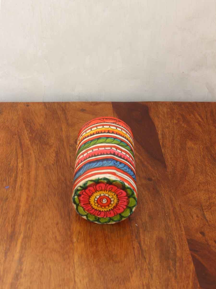 Multicolour-tholu-bommalata-pen-holder