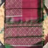 Greenish-plum-pink-pure-silk-patan-patola-fabric