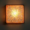Yellow-flowers-tholu-bommalata-leather-wall-lamp-Shilphaat
