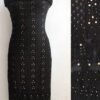 Black-mukaish-chikankari-georgette-kurta-fabric