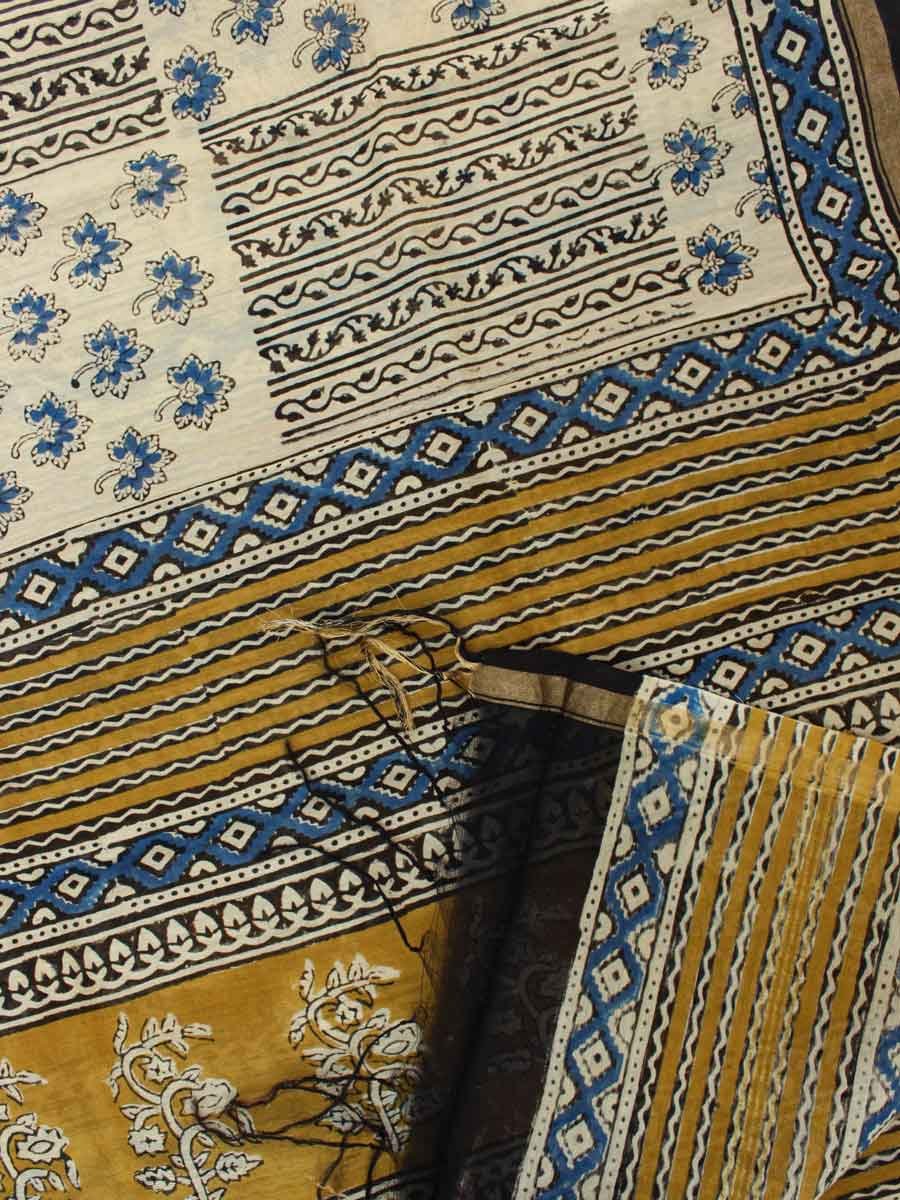 Blue,-Yellow,-beige-Block-Printed-Silk-cotton-Dupatta