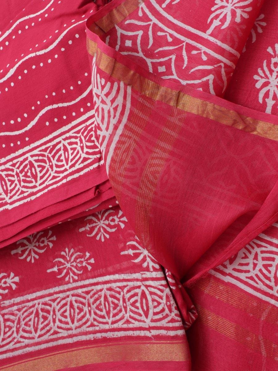 Pink-Red-Bagru-Printed-Silk-cotton-ladies-suit Pink-Red-Bagru-Printed-Silk-cotton-ladies-suit