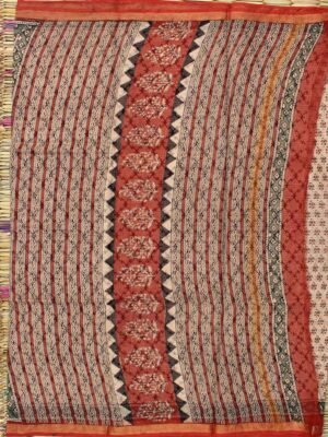 red,-green-bagru-printed-beige-kota-doria-cotton-sari