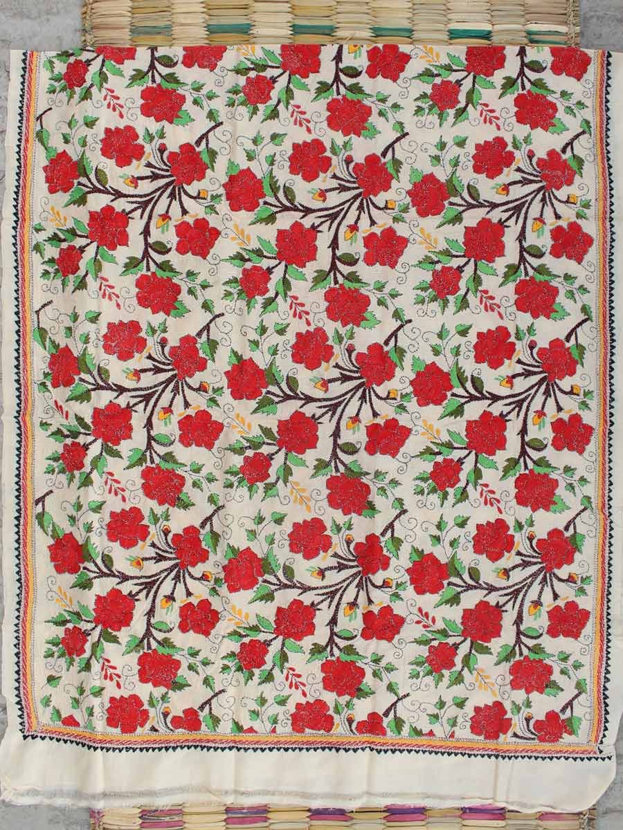 Red-roses-nakshi-kantha-stitch-tassar-silk-dupatta Red-roses-nakshi-kantha-stitch-tassar-silk-dupatta