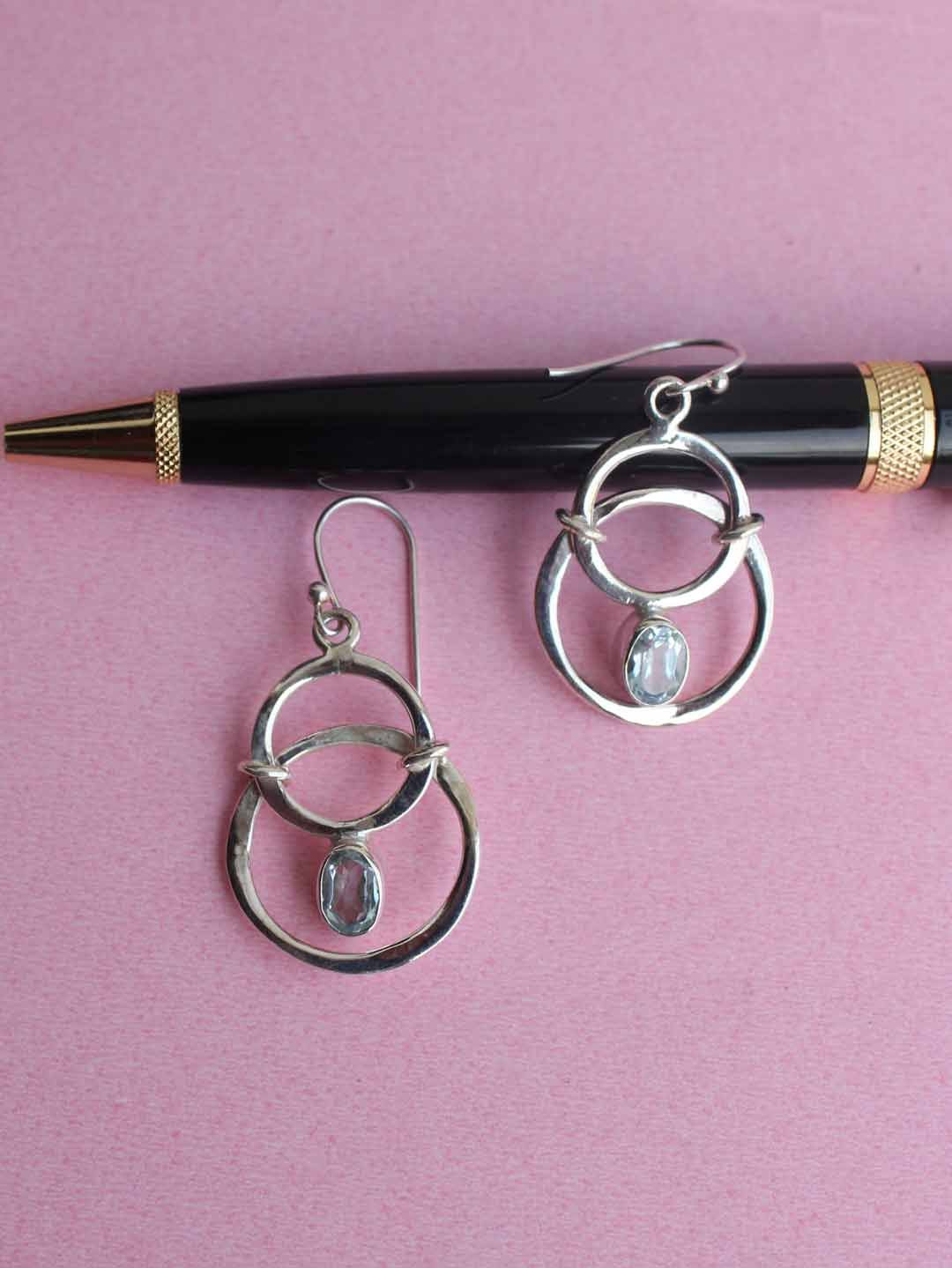 Double-ring,-pure-silver-everyday-earrings Double-ring,-pure-silver-everyday-earrings
