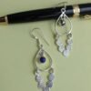 Lapis-lazuli-real-silver-dangle-earrings