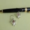 Lotus-Garnet-real silver-earrings