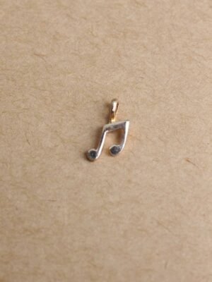 Musical-note,-Real-silver-Pendant
