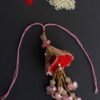 Red and Pink Zariwork Lumba Bhabhi Rakhi