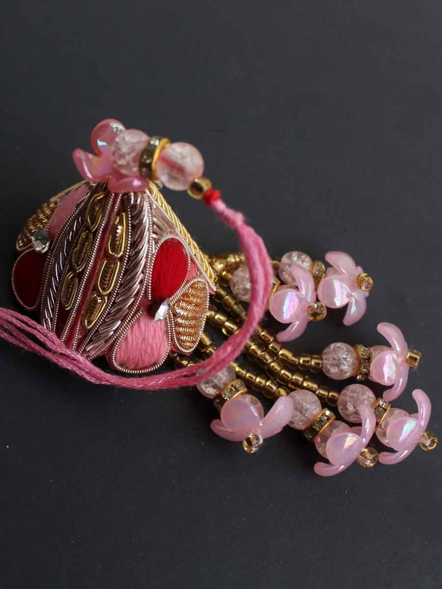 Red-and-pink-zariwork-lulba-bhabhi-rakhshabandhan Red-and-pink-zariwork-lulba-bhabhi-rakhshabandhan