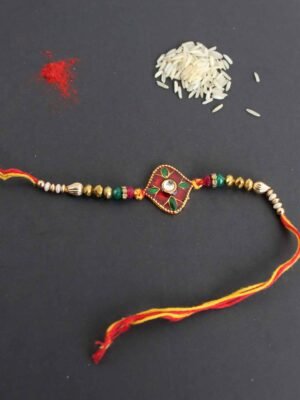 Red,-green-Meenakari-Rakhi