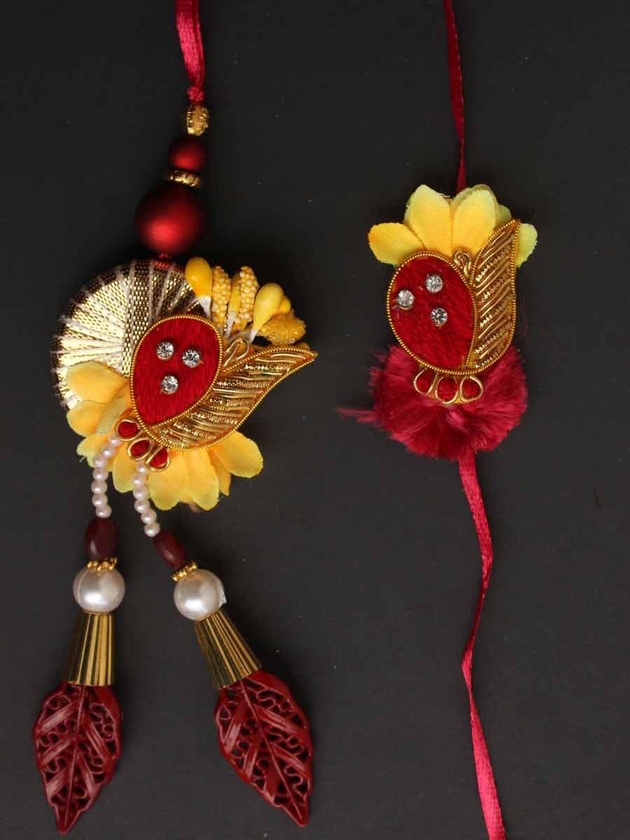 Red,-yellow-zariwork-Bhaiya-Bhabhi-Rakshabandhan-jpg