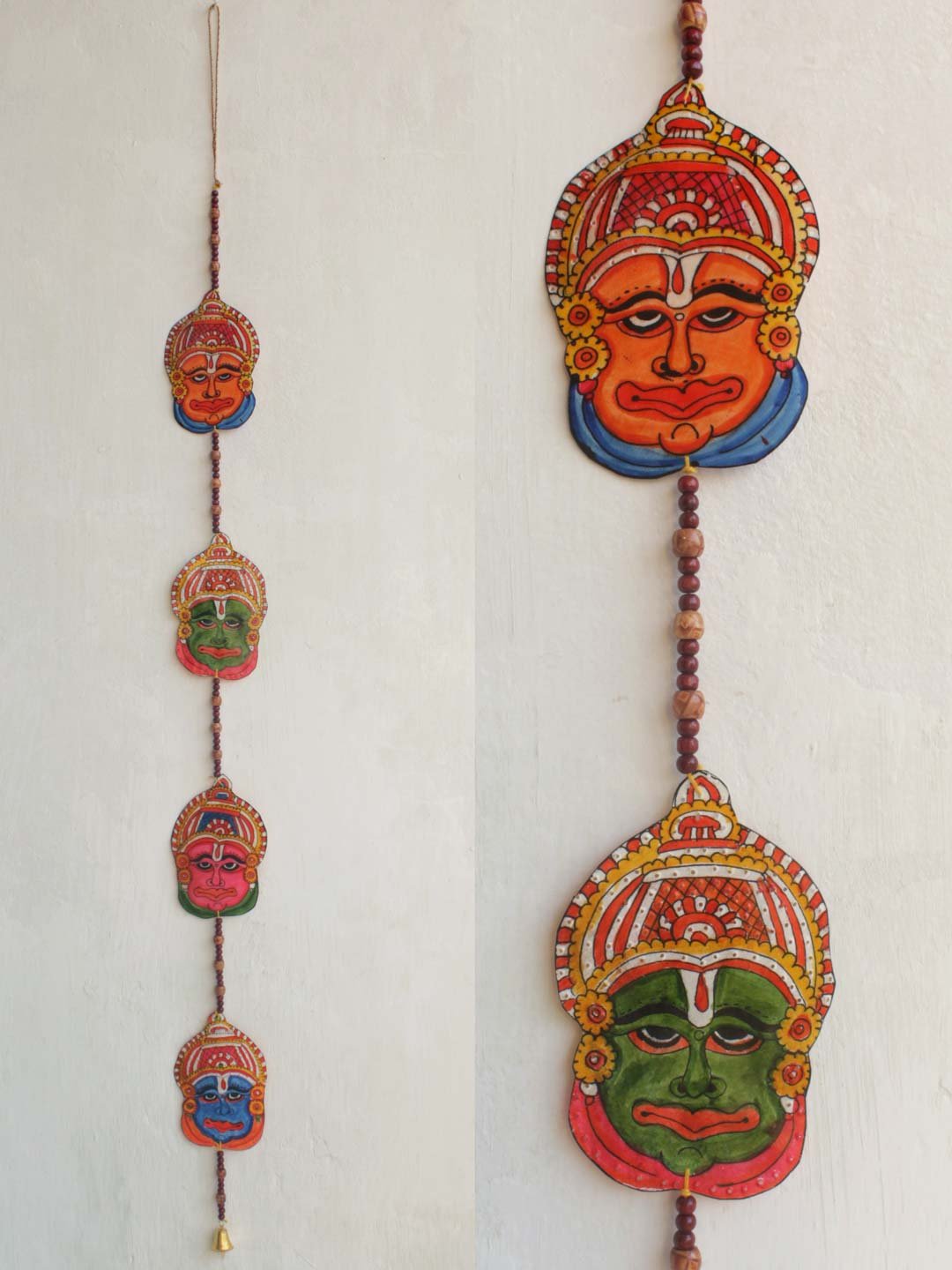 Kathakali-face-tholu-bommalata-door-hanging-toran Kathakali-face-tholu-bommalata-door-hanging-toran Shilphaat