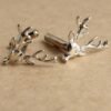 Silver-reindeer-cufflinks