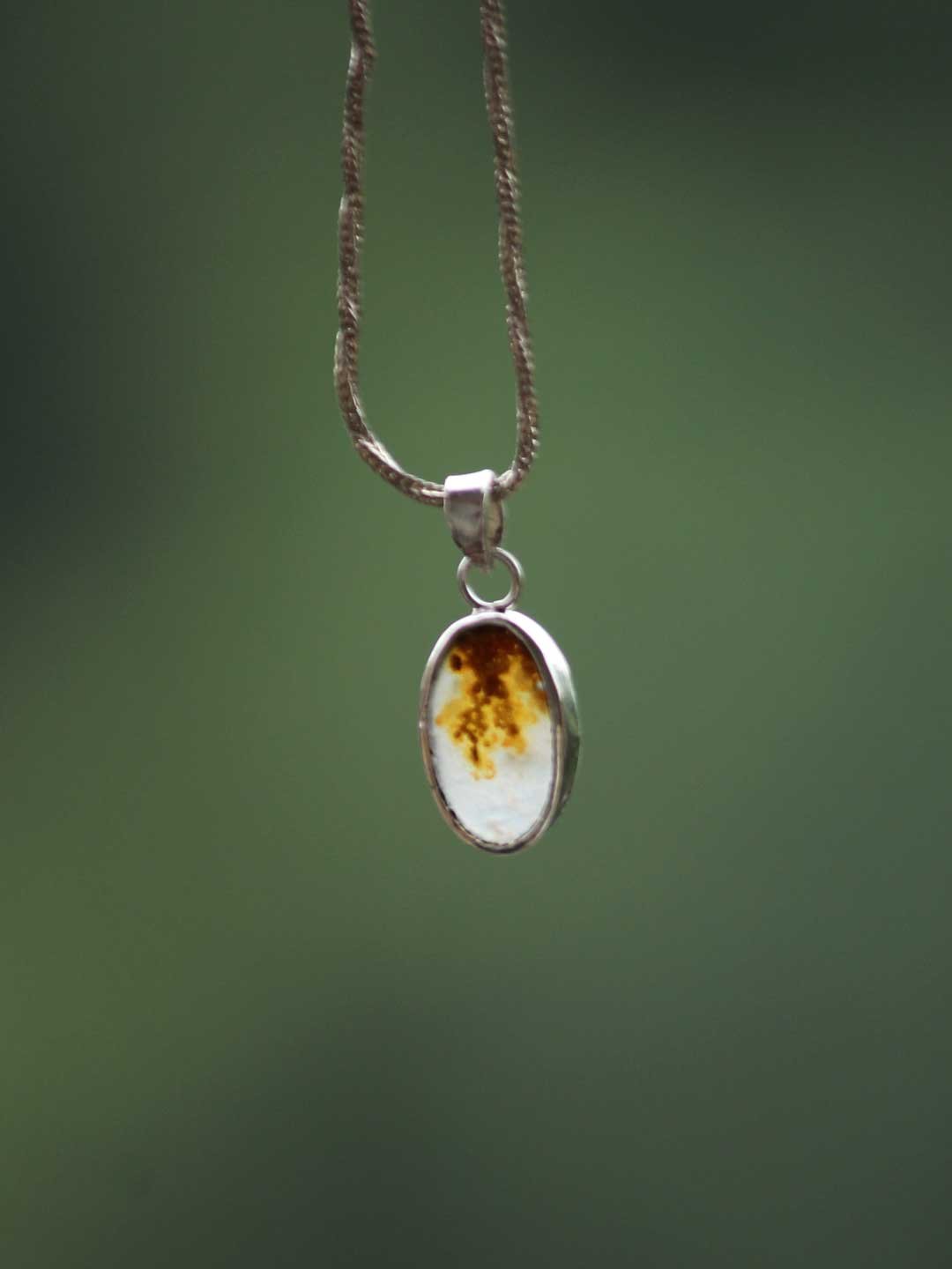 Dendritic-agate-small-pure-silver-pendant Dendritic-agate-small-pure-silver-pendant