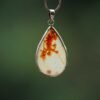 Drop-shape-Shazar-stone-silver-pendant