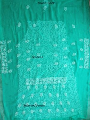 Emereald-green-lucknow-chikankari-georgette-lucknavi-suit