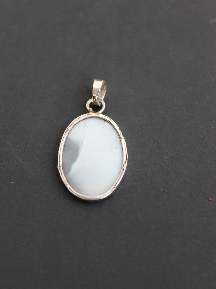 Misty-forest--natural-agate-silver-pendant