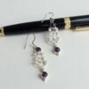 Purple-stone-long-silver-earrings